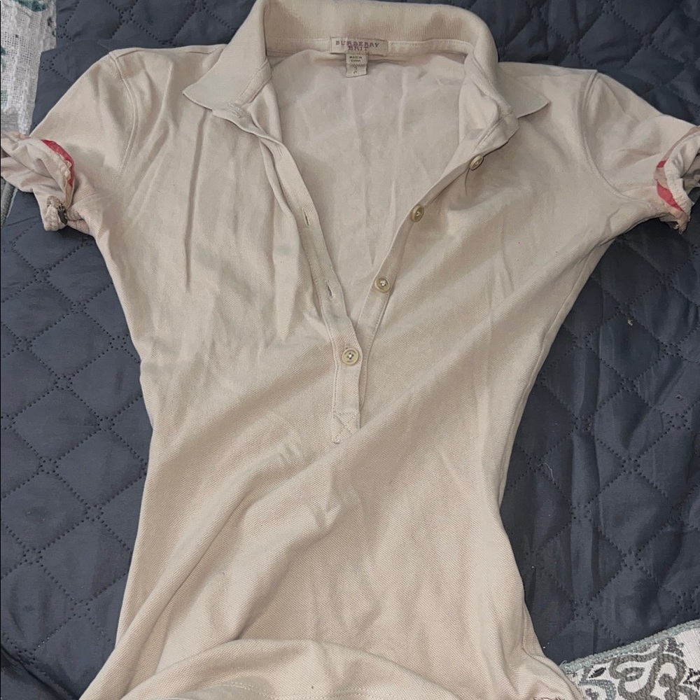 Burberry Beige Button Down Shirt for Women